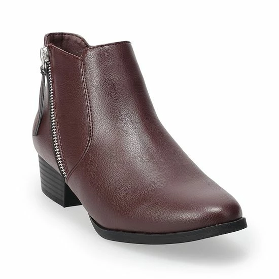 Croft & Barrow® Women's Ankle Boots Cognac - Image 6