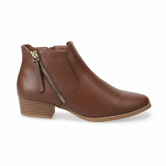 Croft & Barrow® Women's Ankle Boots Cognac - Image 9