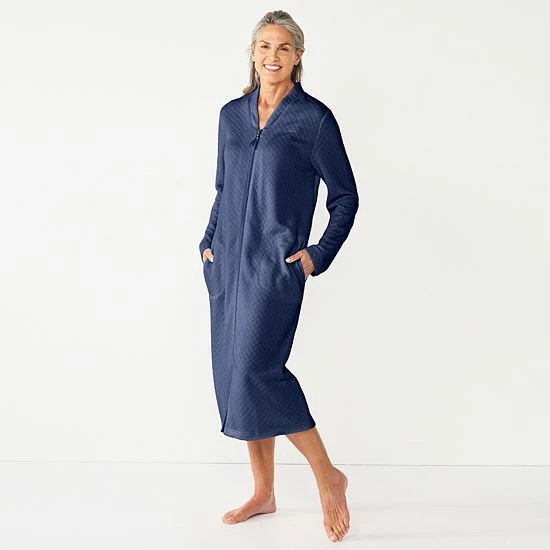 Women's Croft & Barrow® Quilted Lounger Navy - Image 5