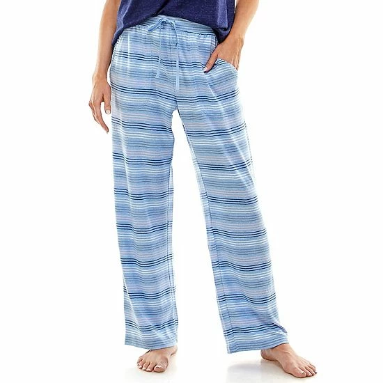 Women's Croft & Barrow® Whisperluxe Pajama Pants Blue Floral - Image 3