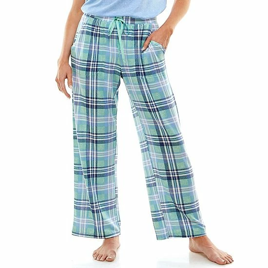 Women's Croft & Barrow® Whisperluxe Pajama Pants Blue Floral - Image 4