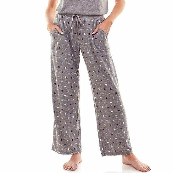 Women's Croft & Barrow® Whisperluxe Pajama Pants Blue Floral - Image 7