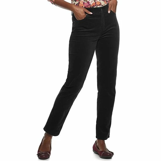 Women's Croft & Barrow® Straight-Leg Corduroy Pants Maple Chili - Image 7