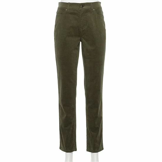Women's Croft & Barrow® Straight-Leg Corduroy Pants Maple Chili - Image 12