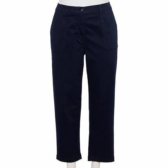 Plus Size Croft & Barrow® Utility Ankle Pants Morel - Image 3