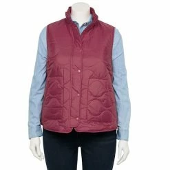 Plus Size Croft & Barrow® Quilted Vest Navy -Croft & BarrowSales unnamed file 1443