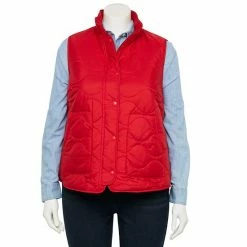 Plus Size Croft & Barrow® Quilted Vest Navy -Croft & BarrowSales unnamed file 1445