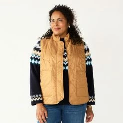 Plus Size Croft & Barrow® Quilted Vest Navy -Croft & BarrowSales unnamed file 1446