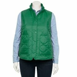 Plus Size Croft & Barrow® Quilted Vest Navy -Croft & BarrowSales unnamed file 1447