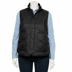 Plus Size Croft & Barrow® Quilted Vest Navy -Croft & BarrowSales unnamed file 1449