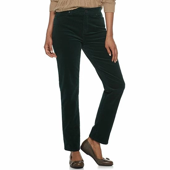 Women's Croft & Barrow® Straight-Leg Corduroy Pants Maple Chili - Image 18