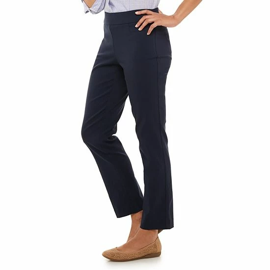 Women's Croft & Barrow® Millennium Tummy Control Pull-On Pants Heather Grey - Image 5