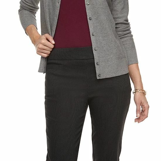 Women's Croft & Barrow® Millennium Tummy Control Pull-On Pants Heather Grey - Image 8