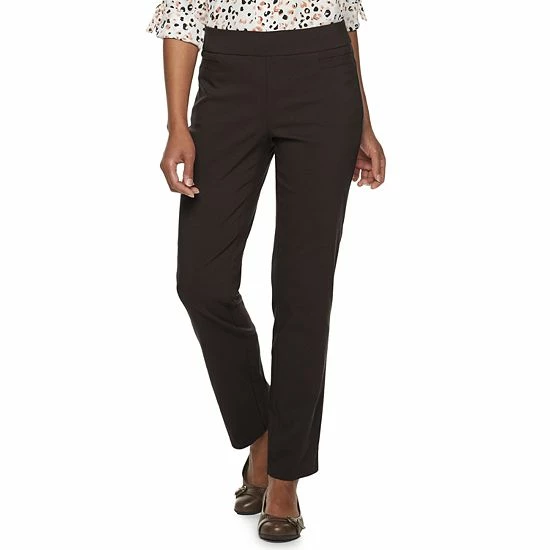 Women's Croft & Barrow® Millennium Tummy Control Pull-On Pants Heather Grey - Image 11