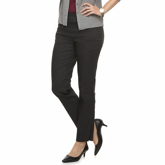 Women's Croft & Barrow® Millennium Tummy Control Pull-On Pants Heather Grey - Image 15