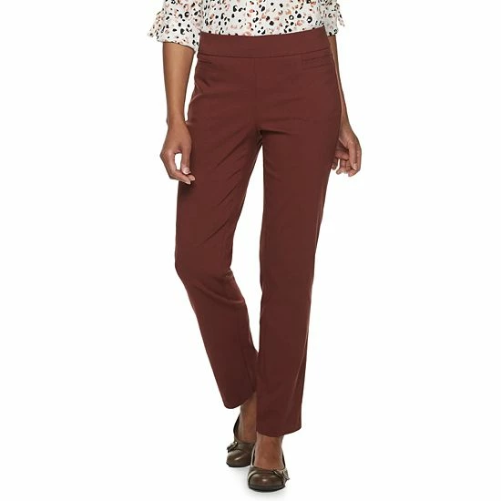 Women's Croft & Barrow® Millennium Tummy Control Pull-On Pants Heather Grey - Image 17