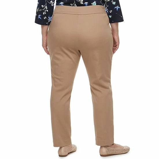 Plus Size Croft & Barrow® Effortless Stretch Pull-On Pants Prosperity Green - Image 3