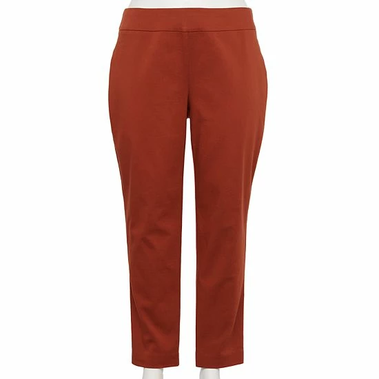 Plus Size Croft & Barrow® Effortless Stretch Pull-On Pants Prosperity Green - Image 5