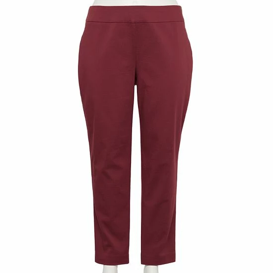 Plus Size Croft & Barrow® Effortless Stretch Pull-On Pants Prosperity Green - Image 8