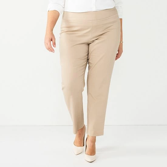 Plus Size Croft & Barrow® Effortless Stretch Pull-On Pants Prosperity Green - Image 11