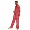 Petite Croft & Barrow® Flannel Pajama Shirt & Pajama Pants Set Red Plaid