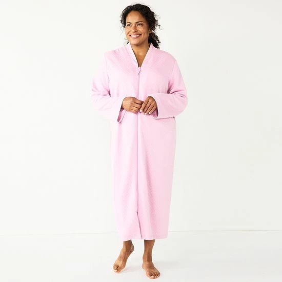 Plus Size Croft & Barrow® Quilted Sleep Lounger Gray Heather - Image 5