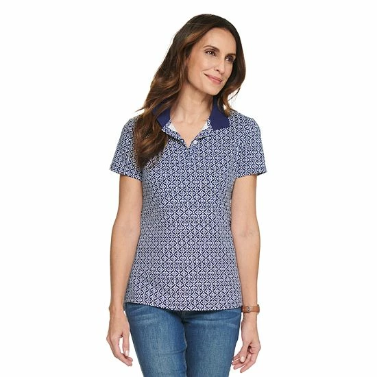 Women's Croft & Barrow® Essential Extra-Soft Polo Shirt Midland Green - Image 18