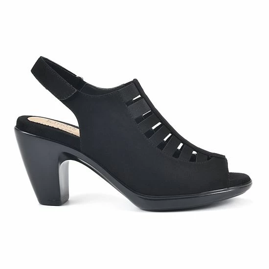 Croft & Barrow® Shay Women's Ortholite Caged High Heels Navy Microfiber - Image 2