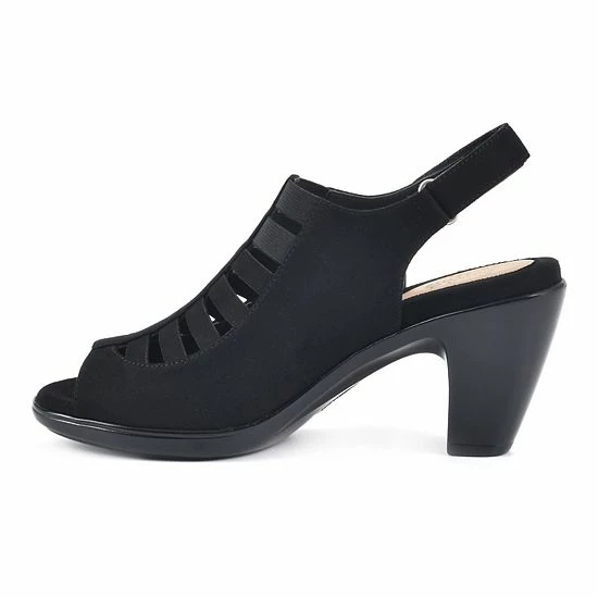 Croft & Barrow® Shay Women's Ortholite Caged High Heels Navy Microfiber - Image 3