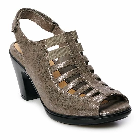 Croft & Barrow® Shay Women's Ortholite Caged High Heels Navy Microfiber - Image 9