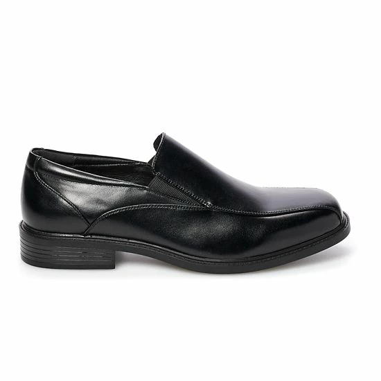 Croft & Barrow® Perry Men's Ortholite Bicycle-Toe Dress Shoes Black - Image 3
