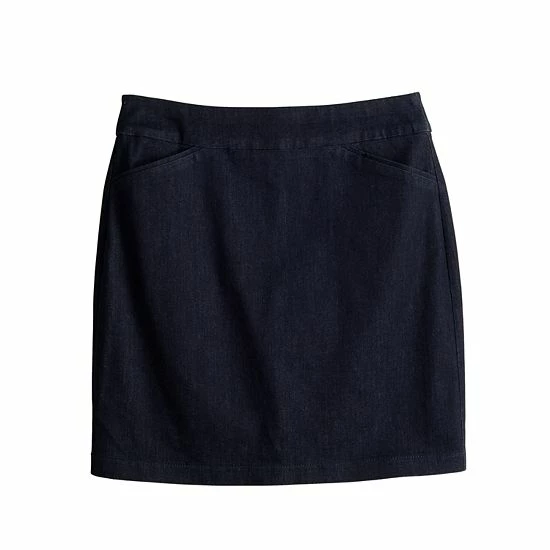 Women's Croft & Barrow® Effortless Stretch Skort Mineral Black - Image 6