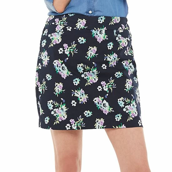 Women's Croft & Barrow® Effortless Stretch Skort Mineral Black - Image 10
