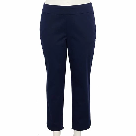 Plus Size Croft & Barrow® Effortless Stretch Ankle Pants Olive - Image 3