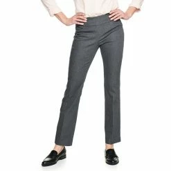Women's Croft & Barrow® Effortless Stretch Pull-On Bootcut Pants Genuine Navy
