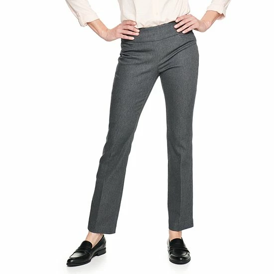 Women's Croft & Barrow® Effortless Stretch Pull-On Bootcut Pants Genuine Navy