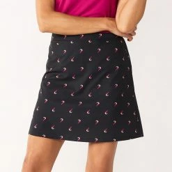 Women's Croft & Barrow® Classic Comfort Collection A-Line Skort Mineral Black -Croft & BarrowSales unnamed file 2686