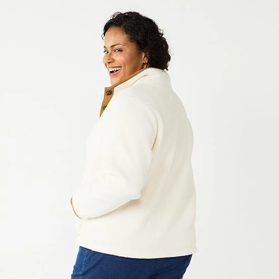 Plus Size Croft & Barrow® Microfleece Jacket - Image 2