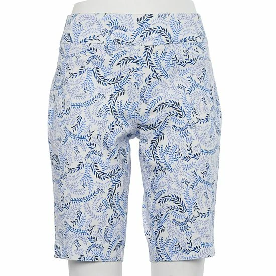 Women's Croft & Barrow® Effortless Stretch Bermuda Shorts Railroad Stripe Floral - Image 15