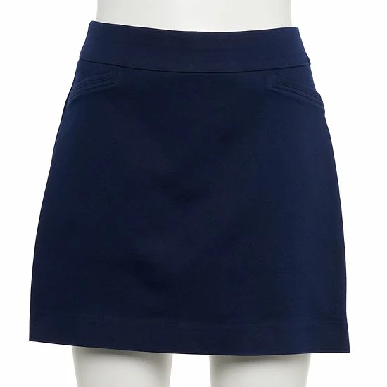 Petite Croft & Barrow® Effortless Stretch Skort Black - Image 3
