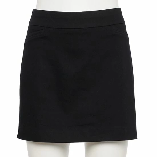 Petite Croft & Barrow® Effortless Stretch Skort Black - Image 4