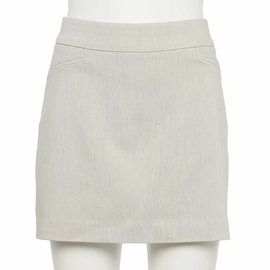 Petite Croft & Barrow® Effortless Stretch Skort Black - Image 7