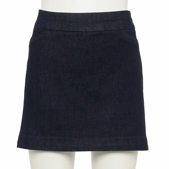 Petite Croft & Barrow® Effortless Stretch Skort Black - Image 10