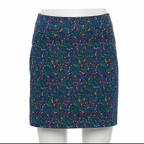 Petite Croft & Barrow® Effortless Stretch Skort Black - Image 11