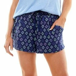 Women's Croft & Barrow® Whisperluxe Pajama Shorts Gray Dot