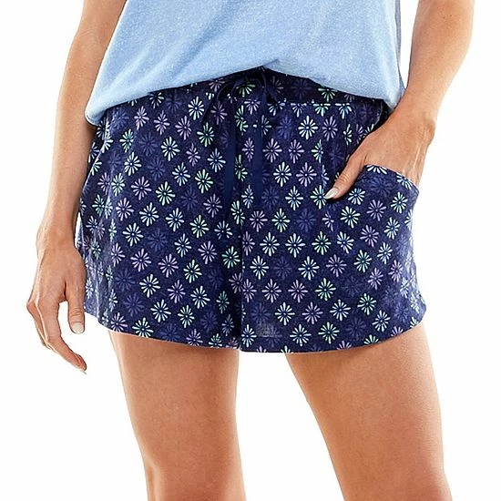 Women's Croft & Barrow® Whisperluxe Pajama Shorts Gray Dot - Image 4