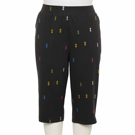 Plus Size Croft & Barrow® French Terry Skimmer Pants Olive