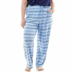 Plus Size Croft & Barrow® Whisperluxe Pajama Pants Navy Floral