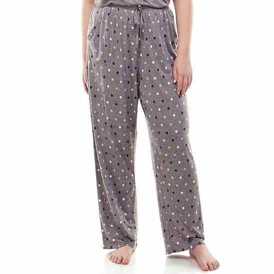 Plus Size Croft & Barrow® Whisperluxe Pajama Pants Navy Floral - Image 4