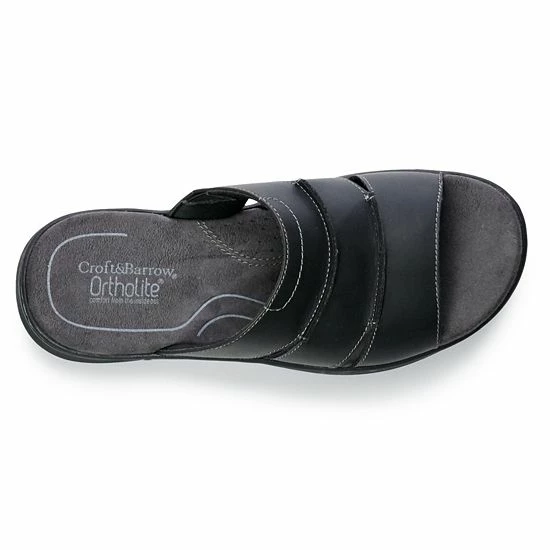 Croft & Barrow® Antone Men's Slide Sandals Black - Image 5